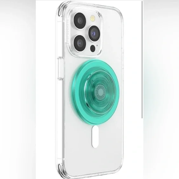 PopSockets Phone Grip Compatible with MagSafe - Translucent Mint NWT - Picture 3 of 9